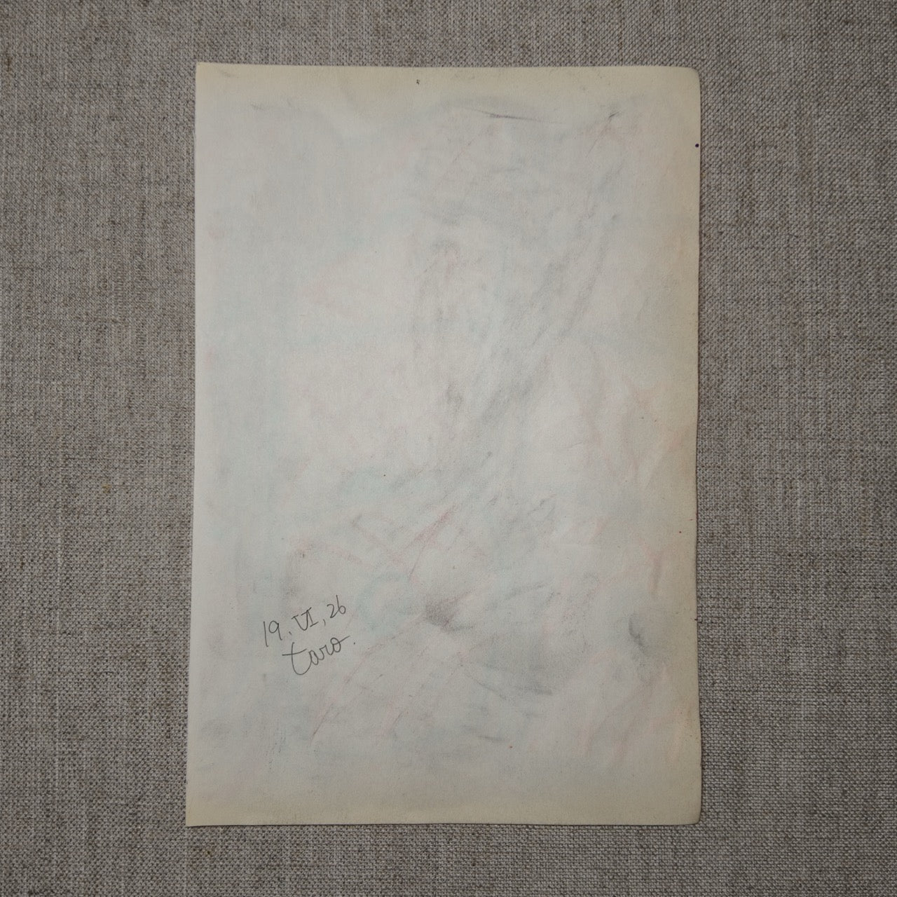 Drawing Oil Pastel, Acrylic on Paper "Crondy Pink"