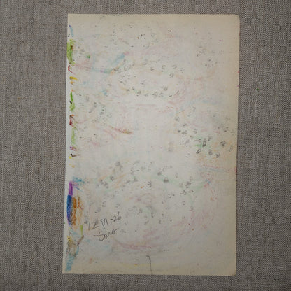 Drawing Oil Pastel on Paper "Angel Pink"